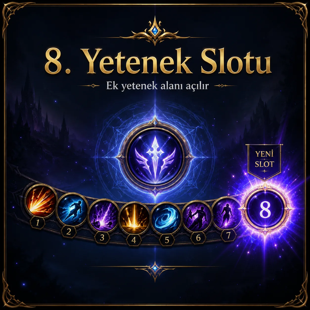 8. Yetenek slotu